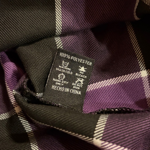 Dixxon The Crown Flannel Ladies Size Small Purple Plaid - Picture 5 of 7